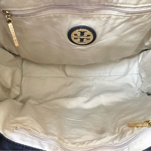 Tory Burch Ella Nylon & Patent Leather Trimmed Tote Bag - Picture 9 of 9